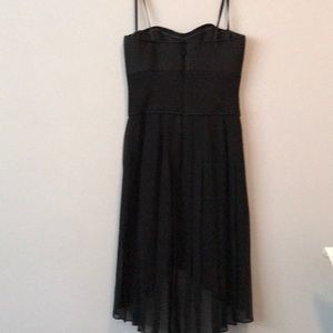 Black strapless dress